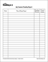 Book report assignment sheet